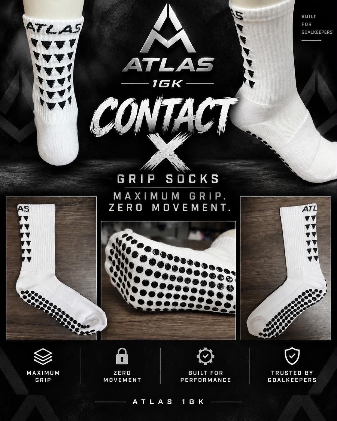 ATLAS Football Grip Socks